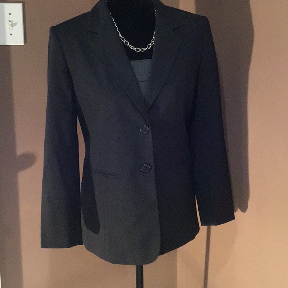 Dark gray Talbots blazer.
